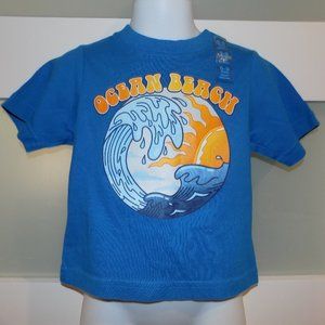 The Children's Place Blue Ocean Beach SS Shirt Size 6/9 Months Boy's NEW